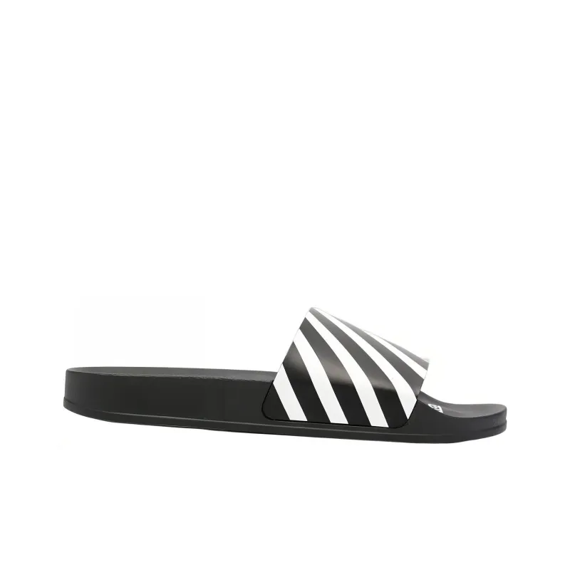 OFF WHITE Diag Slider Black White-1