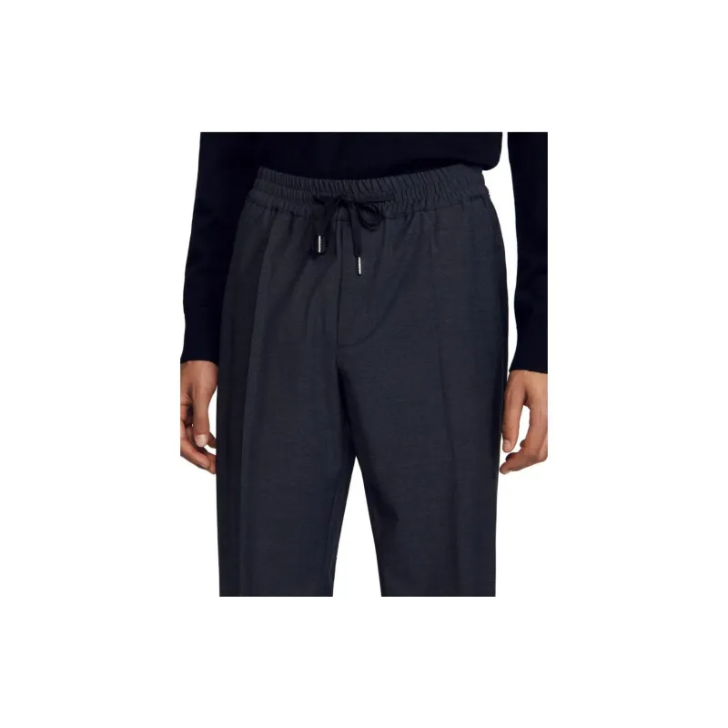 Sandro Elasticated Straight leg Trousers-1