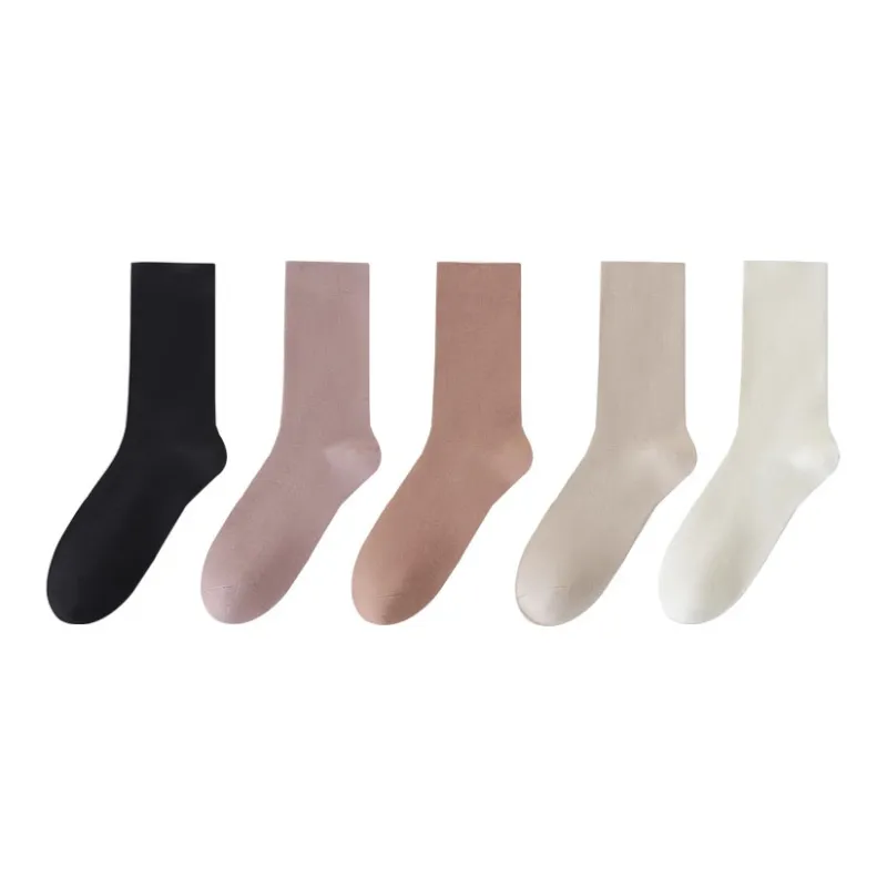 Lan Miao Mid Calf Socks Women's 5 Pack-4