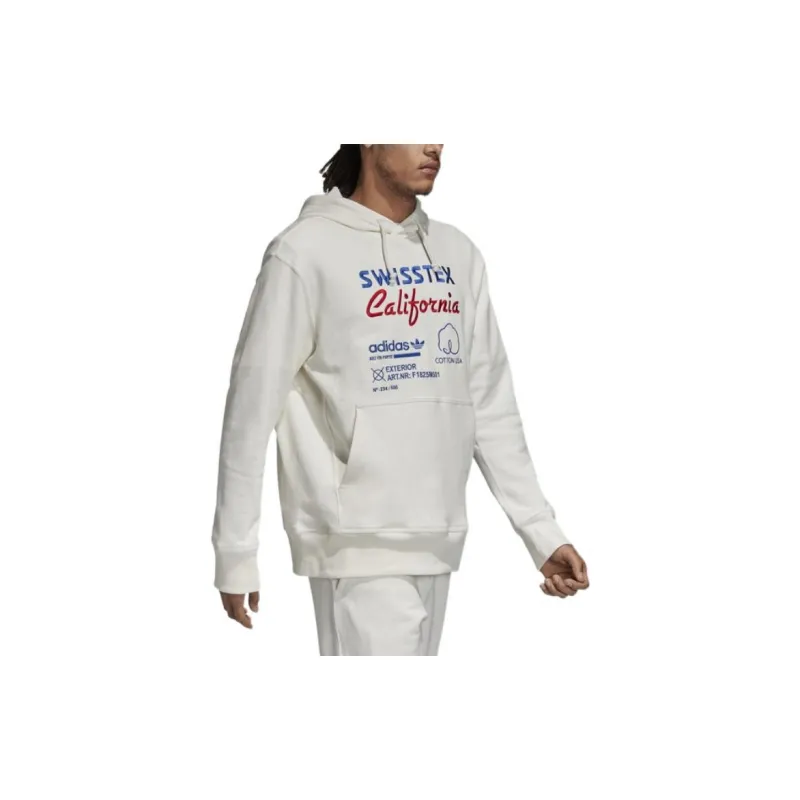 Adidas Originals Kaval Embroidered Hoodie Sweatshirt Men's White-2