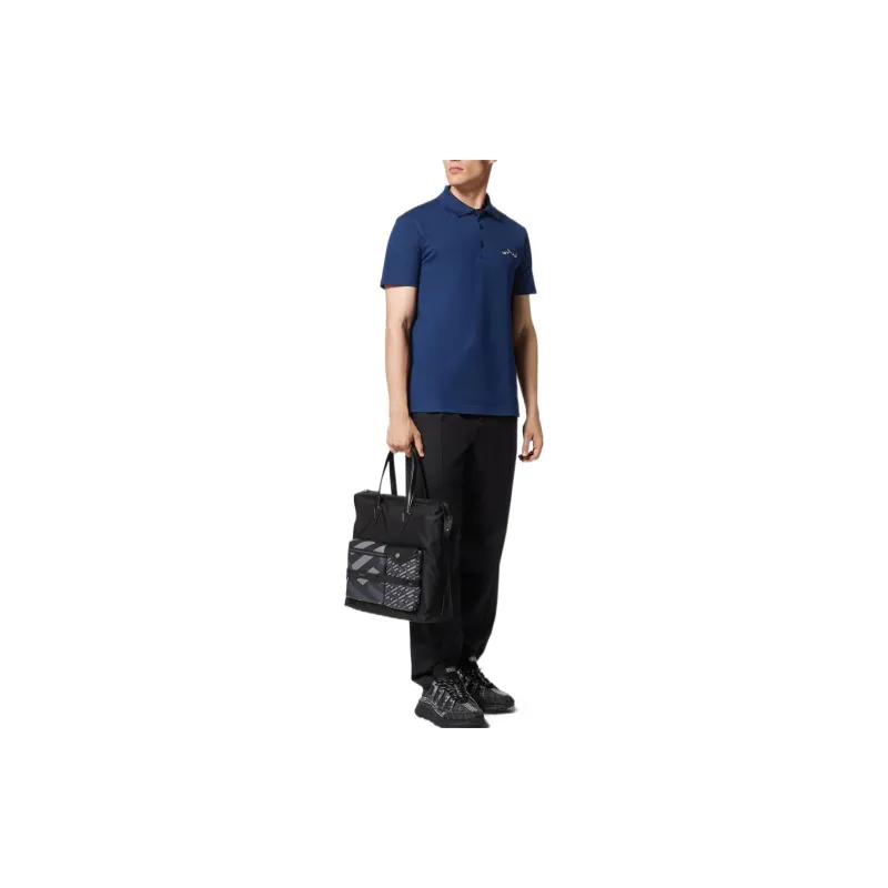 VERSACE FW22 Polo Shirt Men's Blue-1