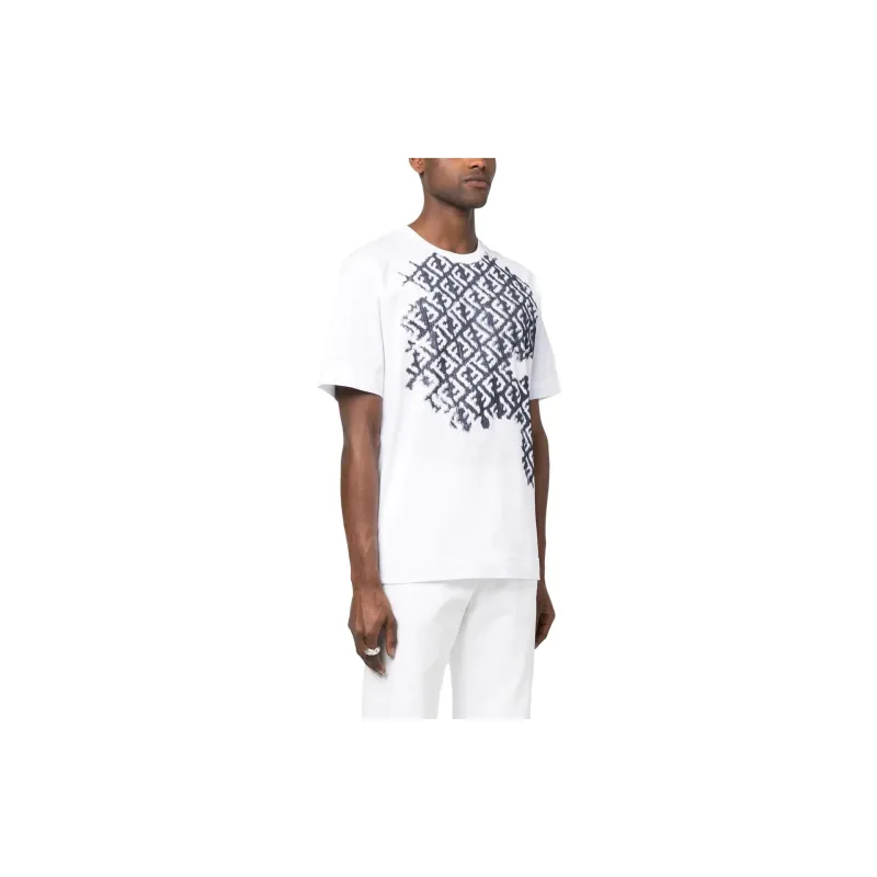 FENDI T Shirts Men White-3