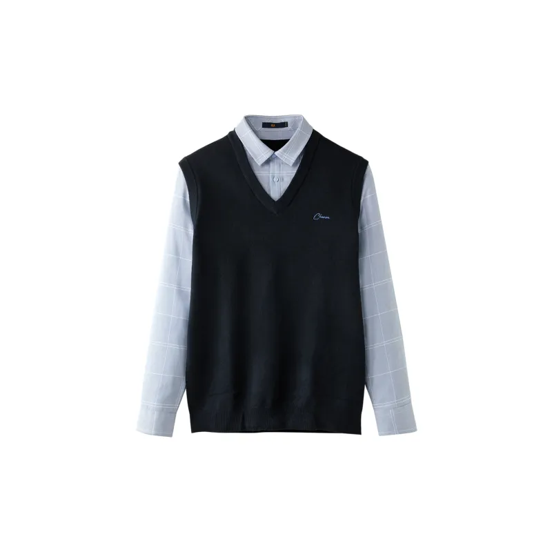 HLA Knitwear Men Navy Blue 35-2