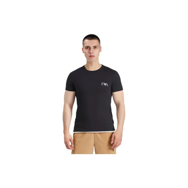EMPORIO ARMANI SS23 T Shirt Men's 2 Pack Black-3