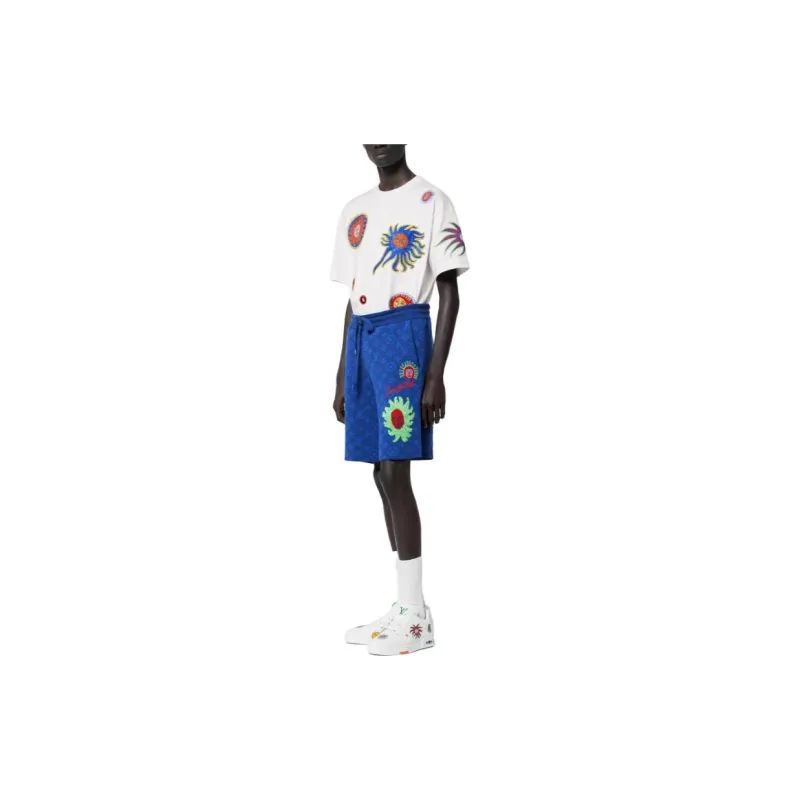 LOUIS VUITTON Louis Vuitton X Yayoi Kusama SS23 Casual Shorts Men's Blue-1
