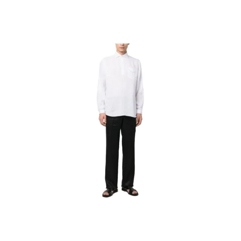 LARDINI Linen Long sleeve Shirt-2
