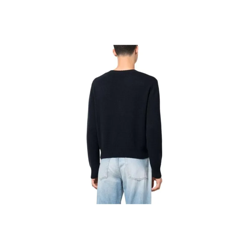 SPORTY & RICH Logo embroidered Crew neck Jumper-3