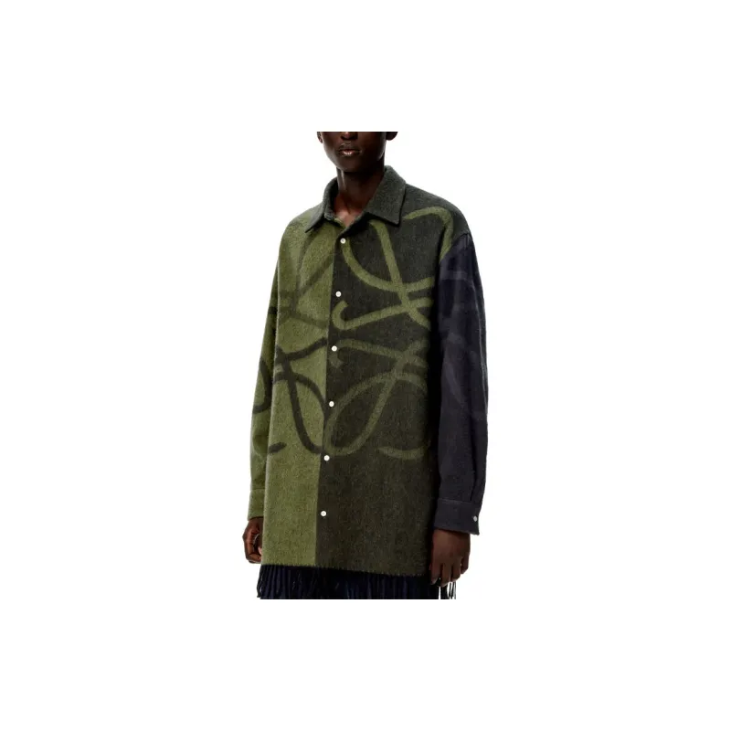 LOEWE Anagram Blanket Overshirt-4