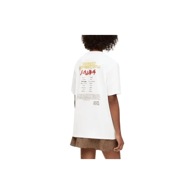 LOEWE x HAERDEYIDONGCHENGBAO,LIANMINGKUAN SS23 T Shirt Unisex White-5