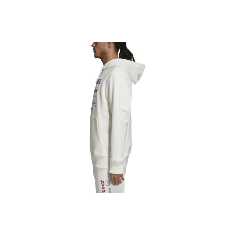 Adidas Originals Kaval Embroidered Hoodie Sweatshirt Men's White-4