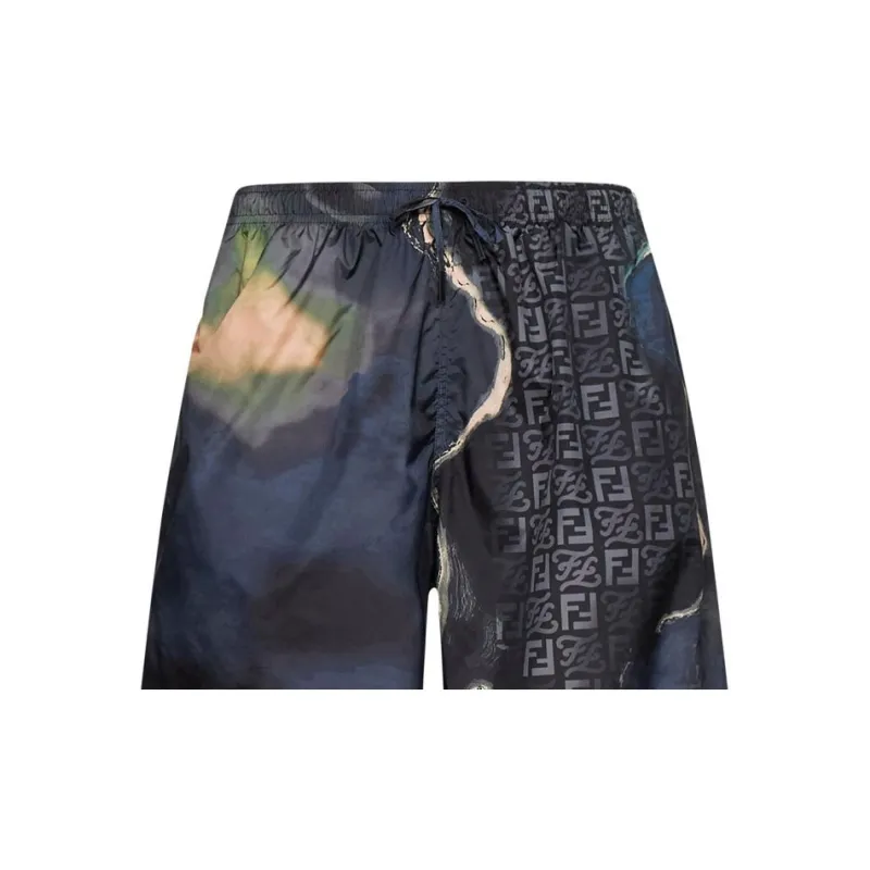 FENDI Casual Shorts Men's Dark Blue-5