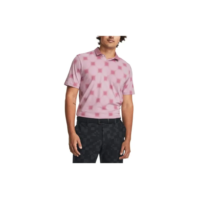 Under Armour Polo Shirts Men Pink-3