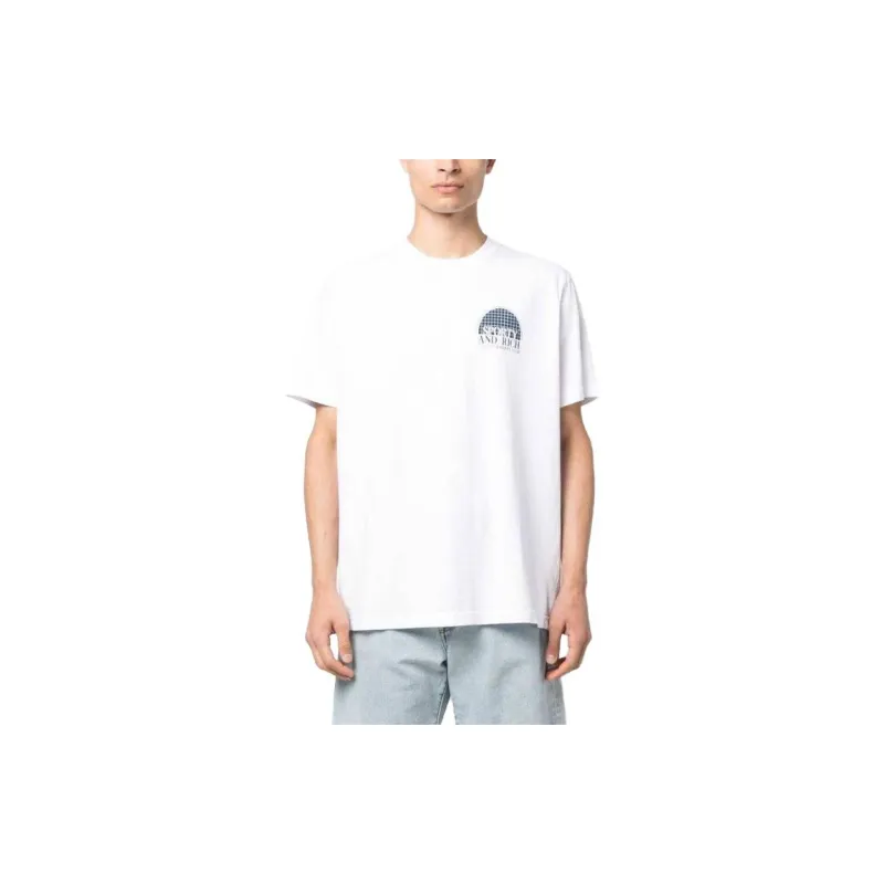 SPORTY & RICH Logo print Cotton T shirt-2