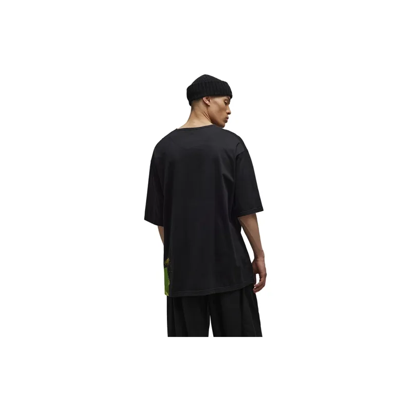 Y 3 T Shirts Unisex Black-3