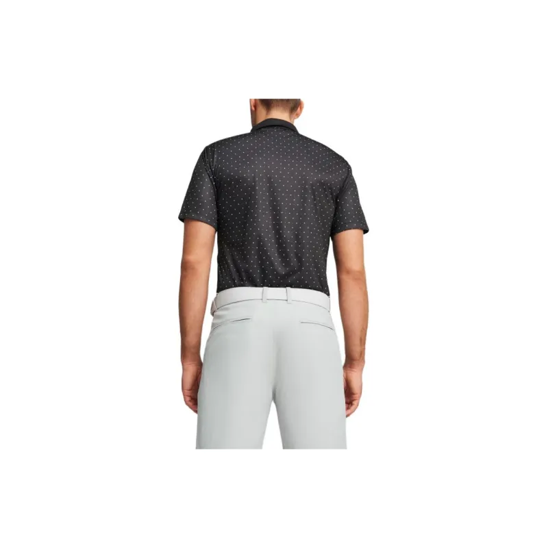 PUMA Golf Pure Geo Polo Shirts Men Black-4