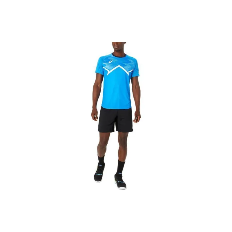 Asics T Shirts Men Blue-3