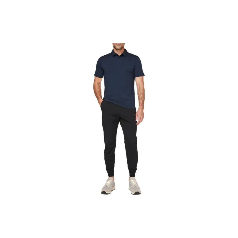 Lululemon Evolution Polo Shirts Men Navy Blue-1