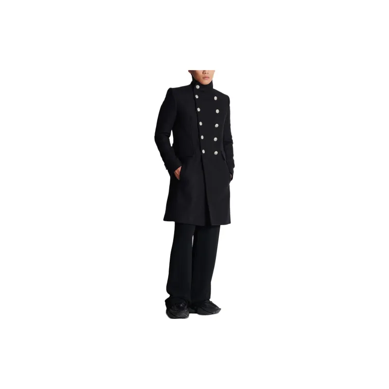 BALMAIN Double breasted Wool Coats-1
