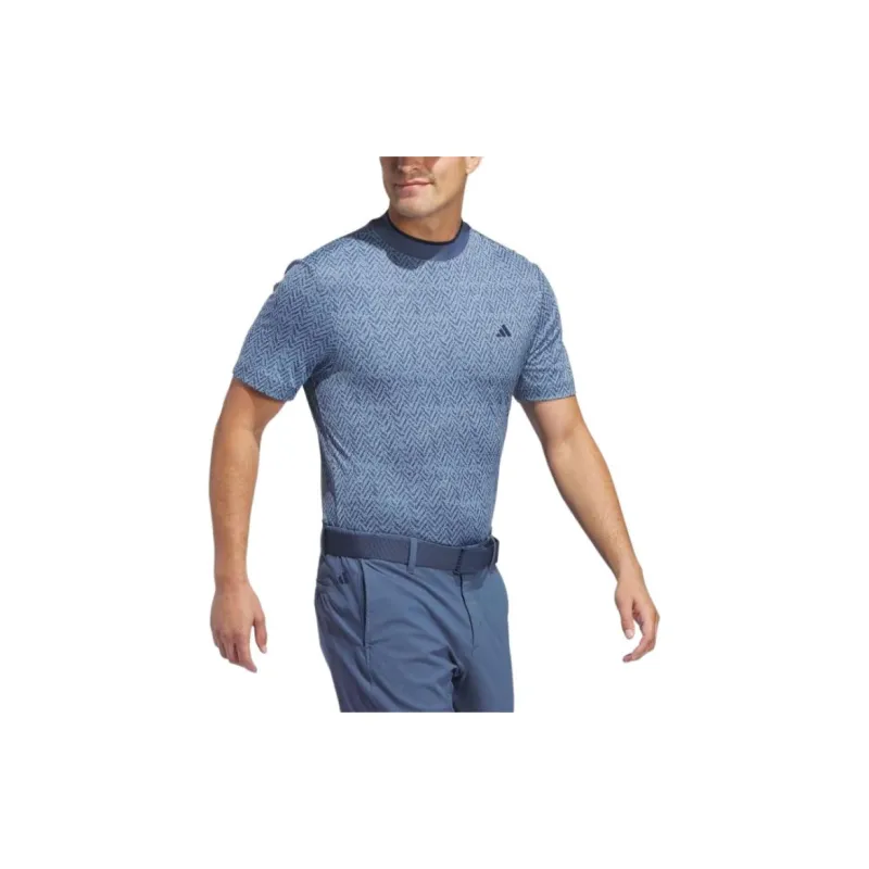 Adidas Free Shipping With AdiClub Ultimate365 PIqué Mock Collar Polo Shirt-3