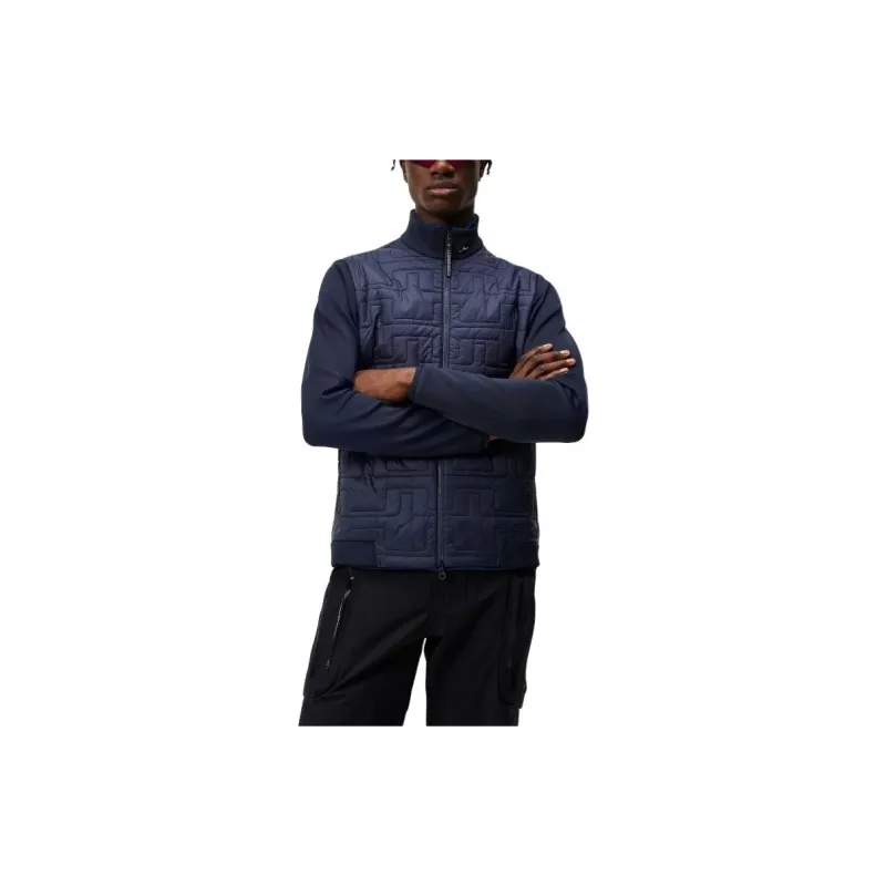 J.Lindeberg Quilt Hybrid Jacket Jackets & Coats Men's Navy Blue-1
