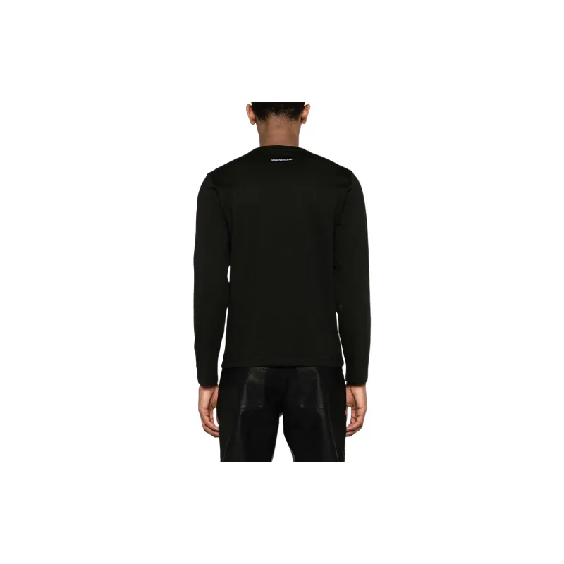 Marine Serre Logo Embroidered Long Sleeved T Shirt-2