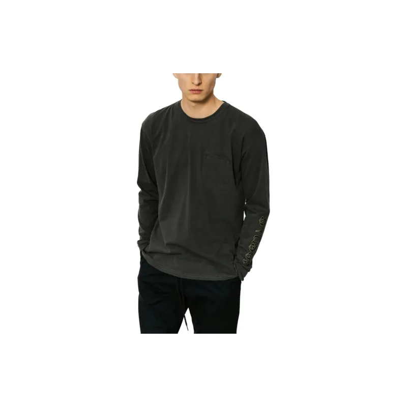 Stussy Double Dragon P Dyed Pkt T Shirt Men's Black-1