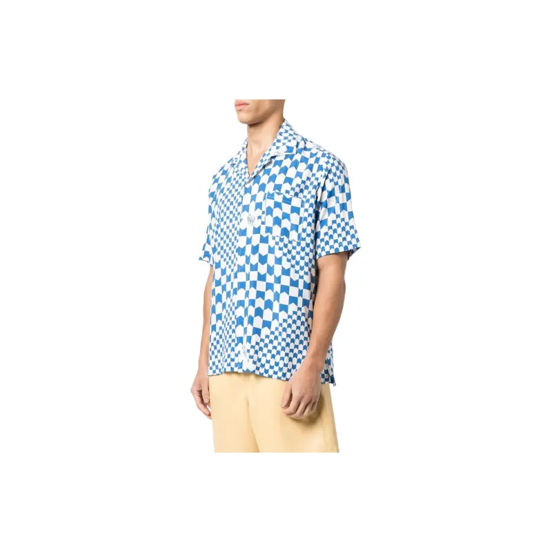 RHUDE Racing Checker Button Up-3