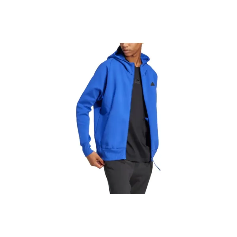 Adidas Z.N.E. Premium Full Zip Hooded Track Jacket Jackets & Coats Men's Blue-3