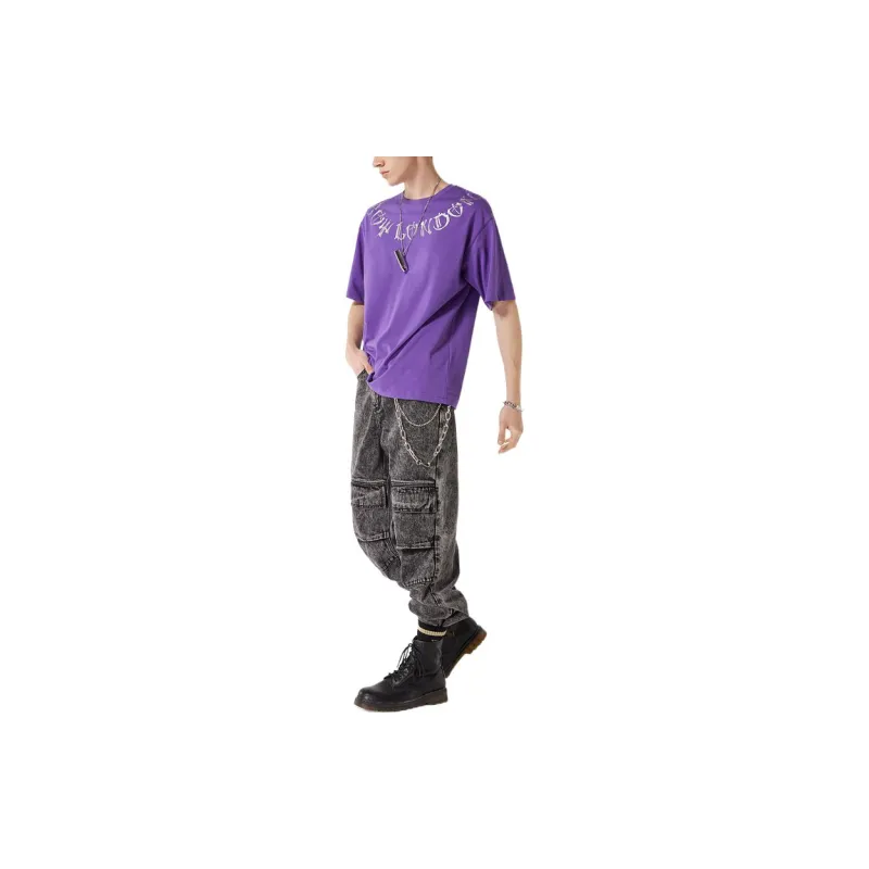 Boy London T Shirt Men's Purple-3