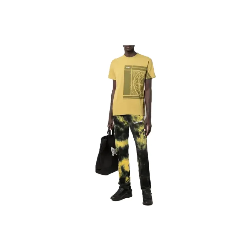 STONE ISLAND T Shirts Men Yellow-1