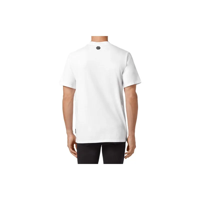 PHILIPP PLEIN Skeleton Logo Crew neck T shirt-3