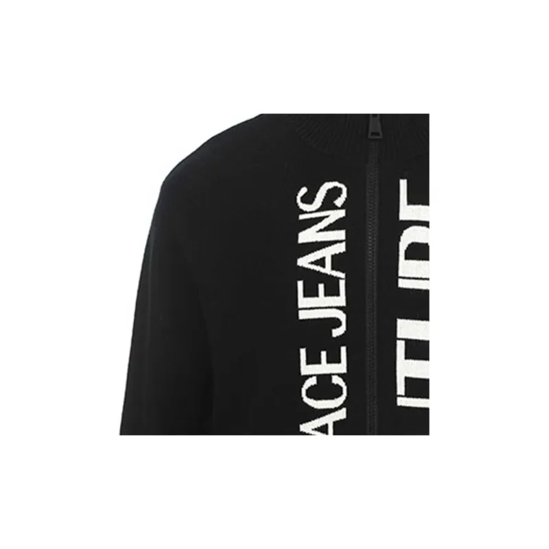 VERSACE JEANS COUTURE Logo embroidered Zipped Cardigan-5