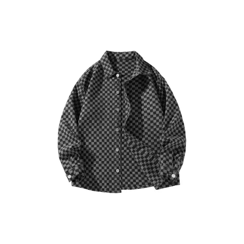 BOBBY ABLEY Shirts Unisex Checkered Black