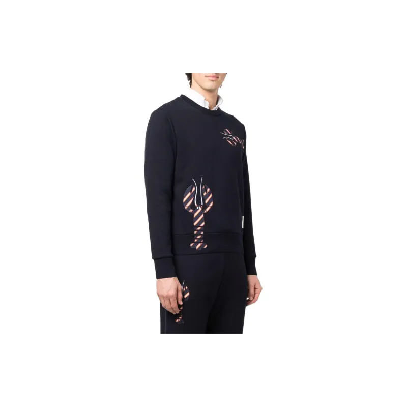THOM BROWNE Lobster embroidered Sweatshirt-3