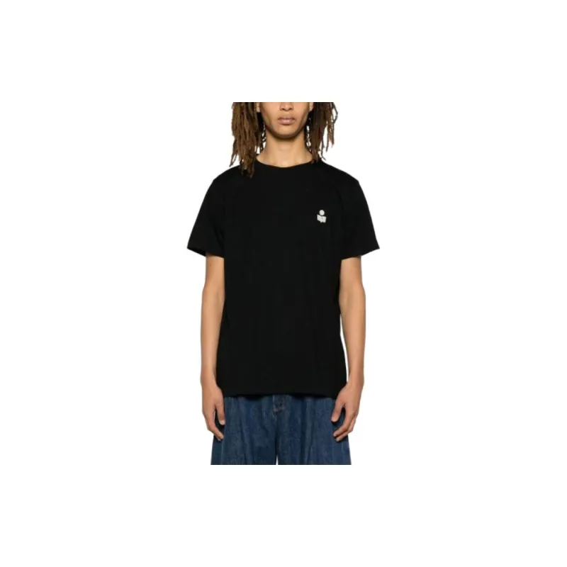 Marant Zafferh Logo print Cotton T shirt-3