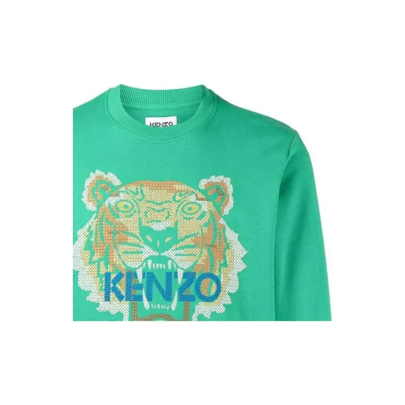 KENZO Sweatshirts Men Green-5