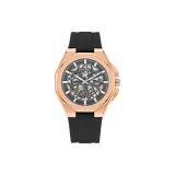 Black Dial-Rose Gold Bezel