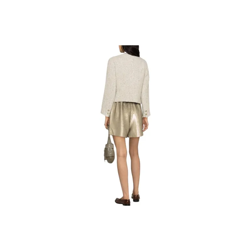 Maje Collarless Tweed Jacket-3