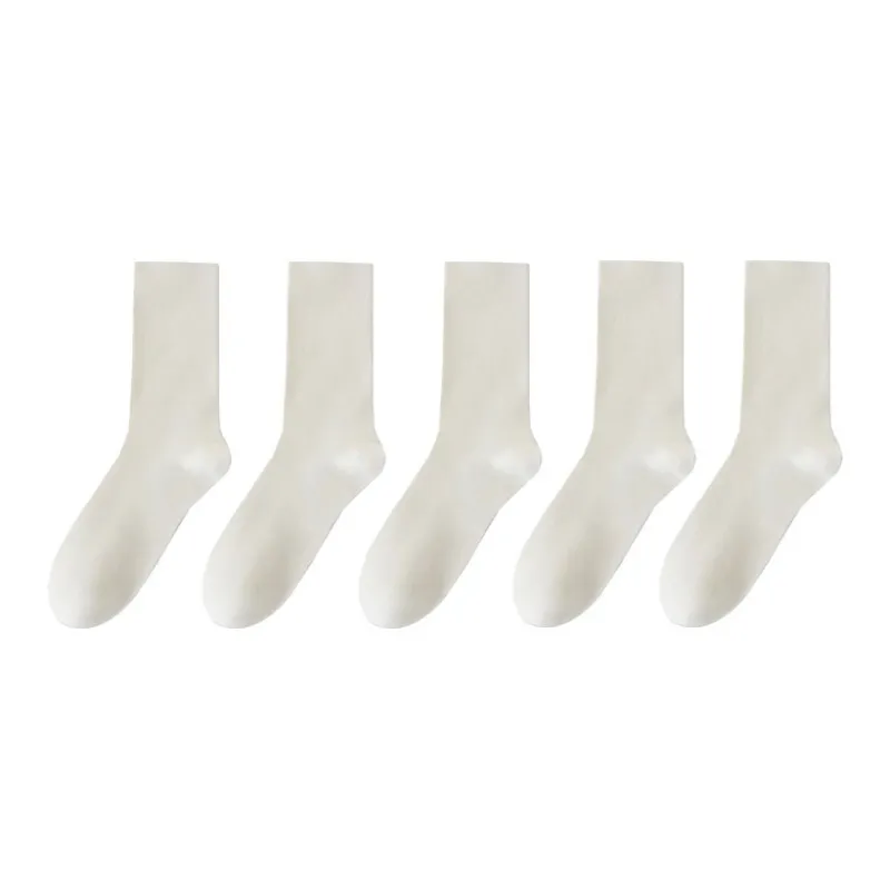 Lan Miao Mid Calf Socks Women's 5 Pack-10