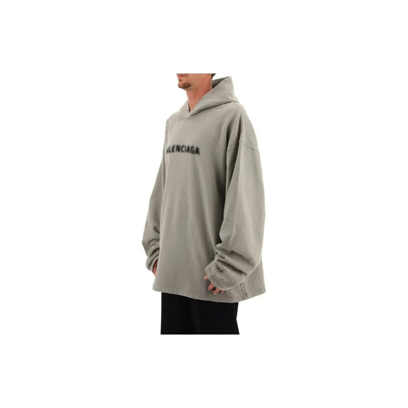 Balenciaga Blurry Logo Hoodie-4