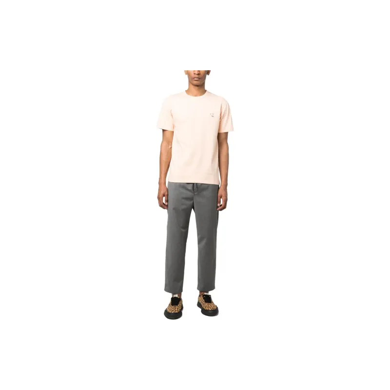 Maison Kitsune Casual Pants Men Light Gray-1