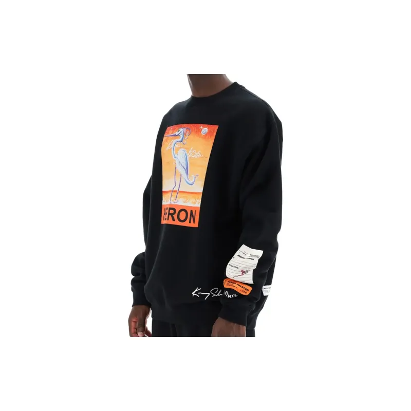 HERON PRESTON Sweatshirts Men Black-2