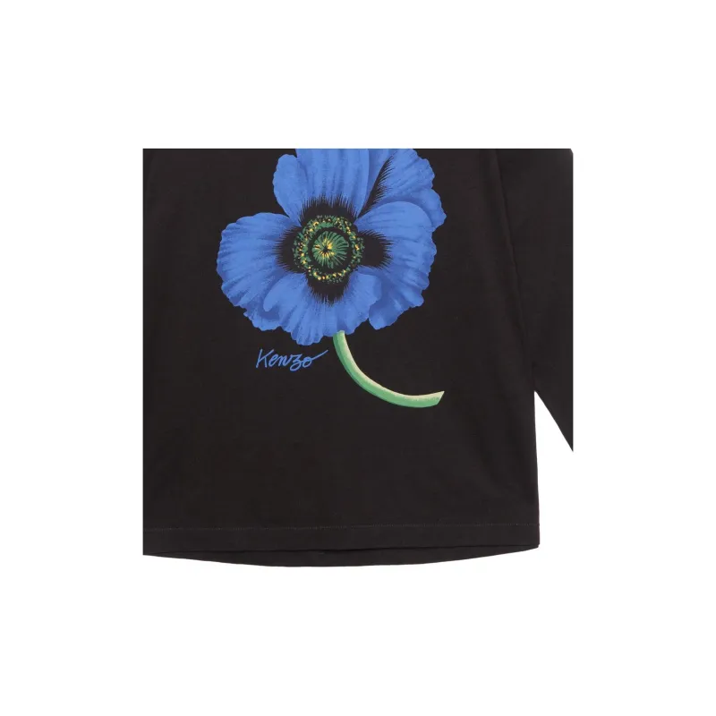 KENZO Poppy Flower Series T Shirts Men Black-6