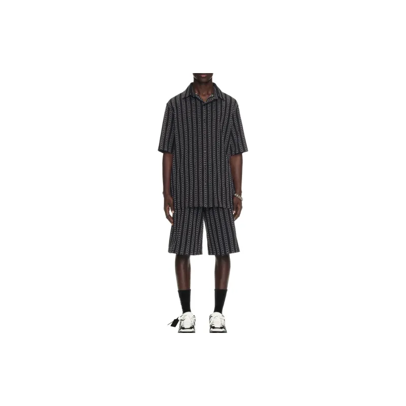 OFF-WHITE All-Over Patterned Short-Sleeved Shirt-2