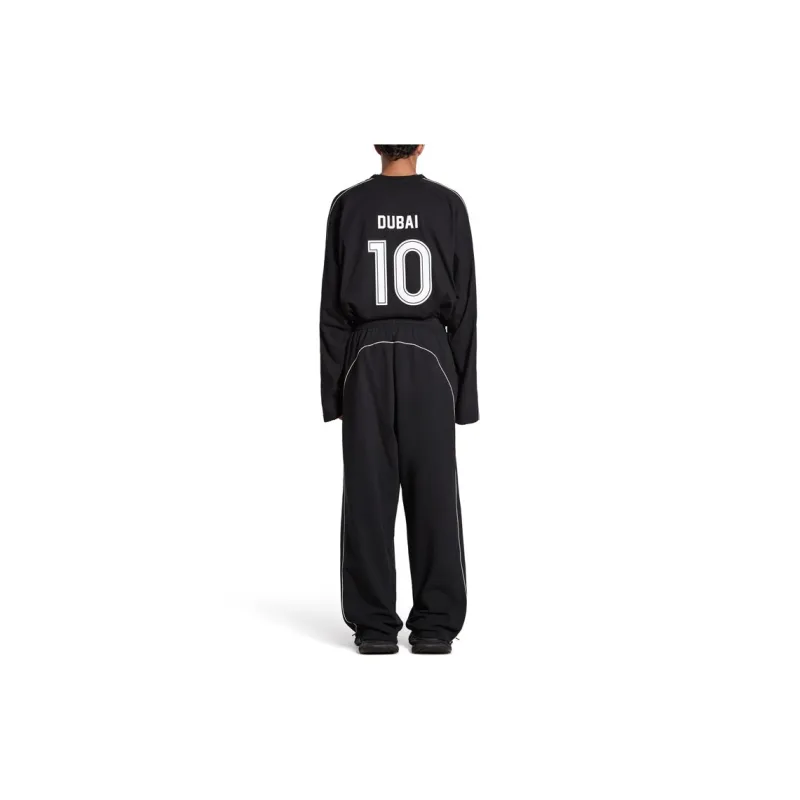 Balenciaga Knitted Sweatpants Loose Fit Unisex Black-4