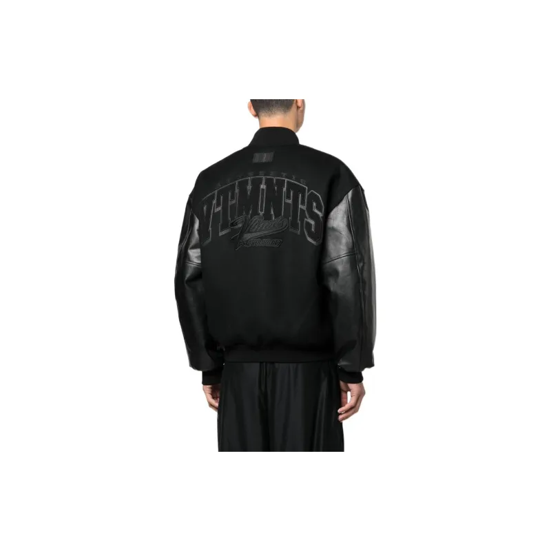 Vetements Logo patch Long sleeve Bomber Jacket-2
