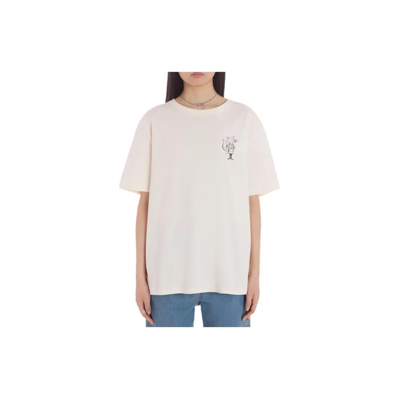 Maison Kitsune T Shirt Unisex Beige-2