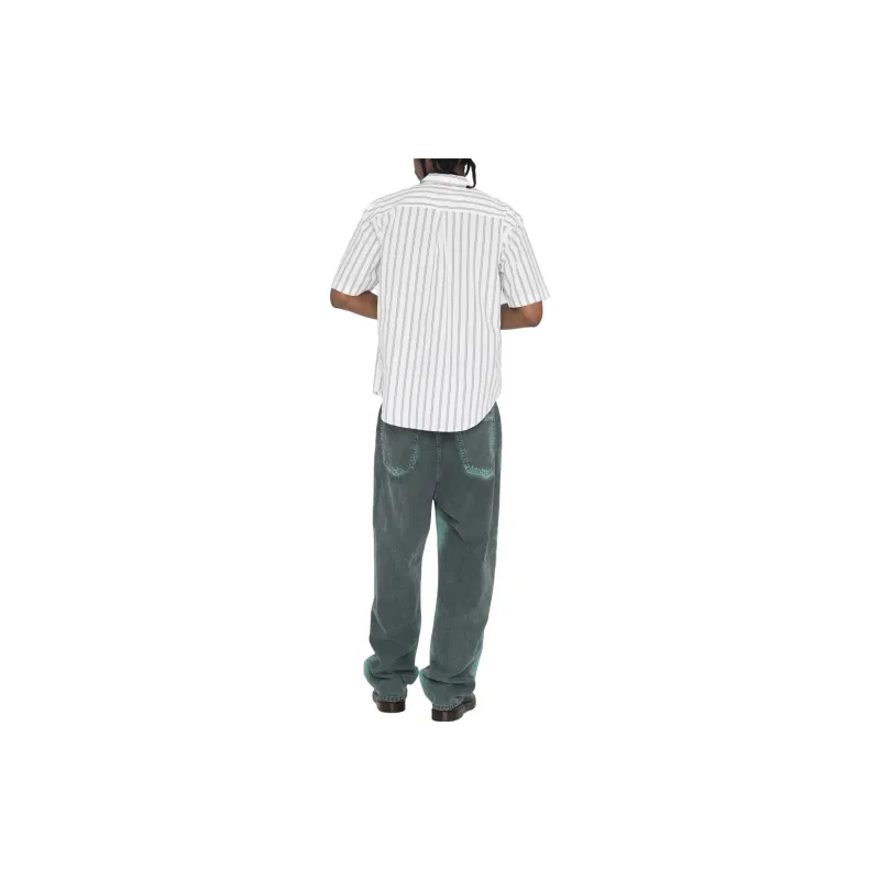 Stussy Boxy Striped Short Sleeve Shirt-4