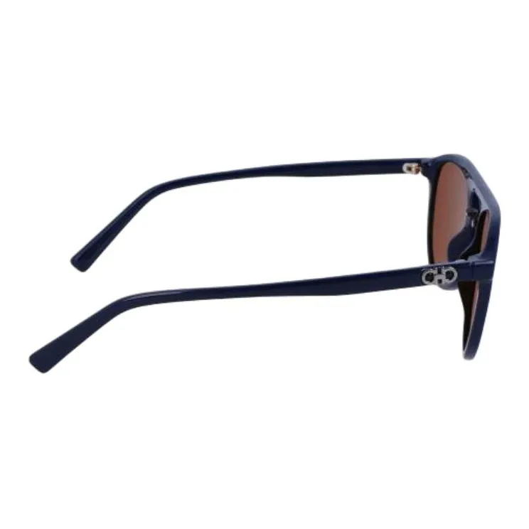 FERRAGAMO Plastic Aviator Sunglasses Men's Blue-3