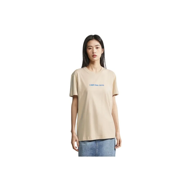 CALVIN KLEIN T Shirt Unisex Ecru-2